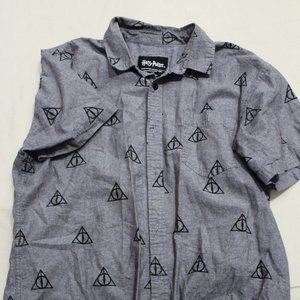Harry Potter Short Sleeve Button Down